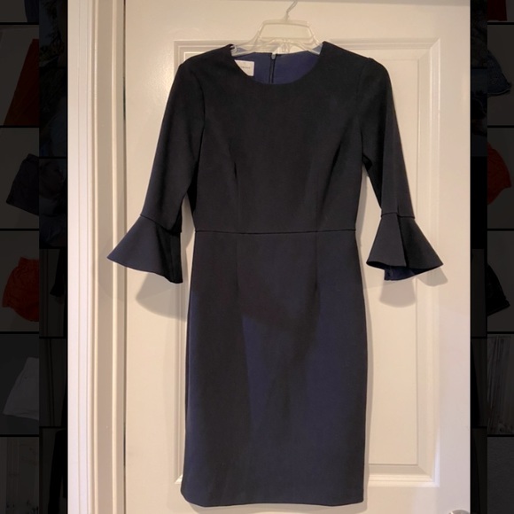 Donna Morgan size 2 midi dress flared sleeves - Picture 1 of 2